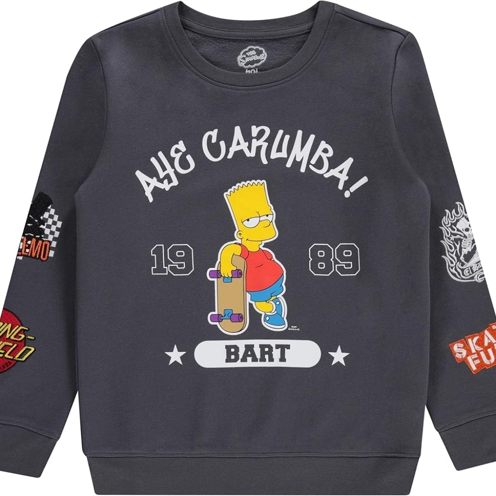 NWOT Boys Bart Simpson Sweatshirt